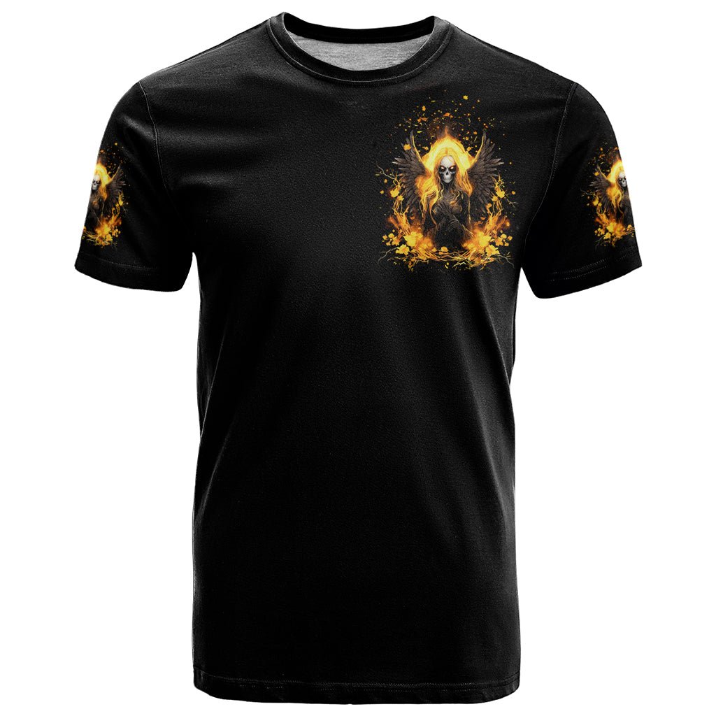 Angel Skull T Shirt Underestimate Me That 'll Be Fun DT01 - The Mazicc - Adult - S - Black