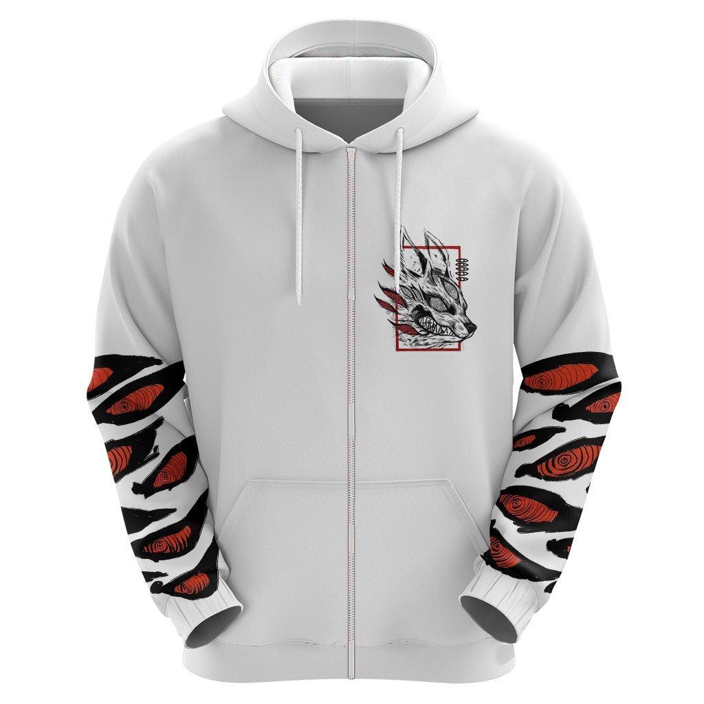 Anime Chainsaw Man Streetwear Hoodie Aki Hayakawa TS07 - The Mazicc - Zip Hoodie - S - Black Red