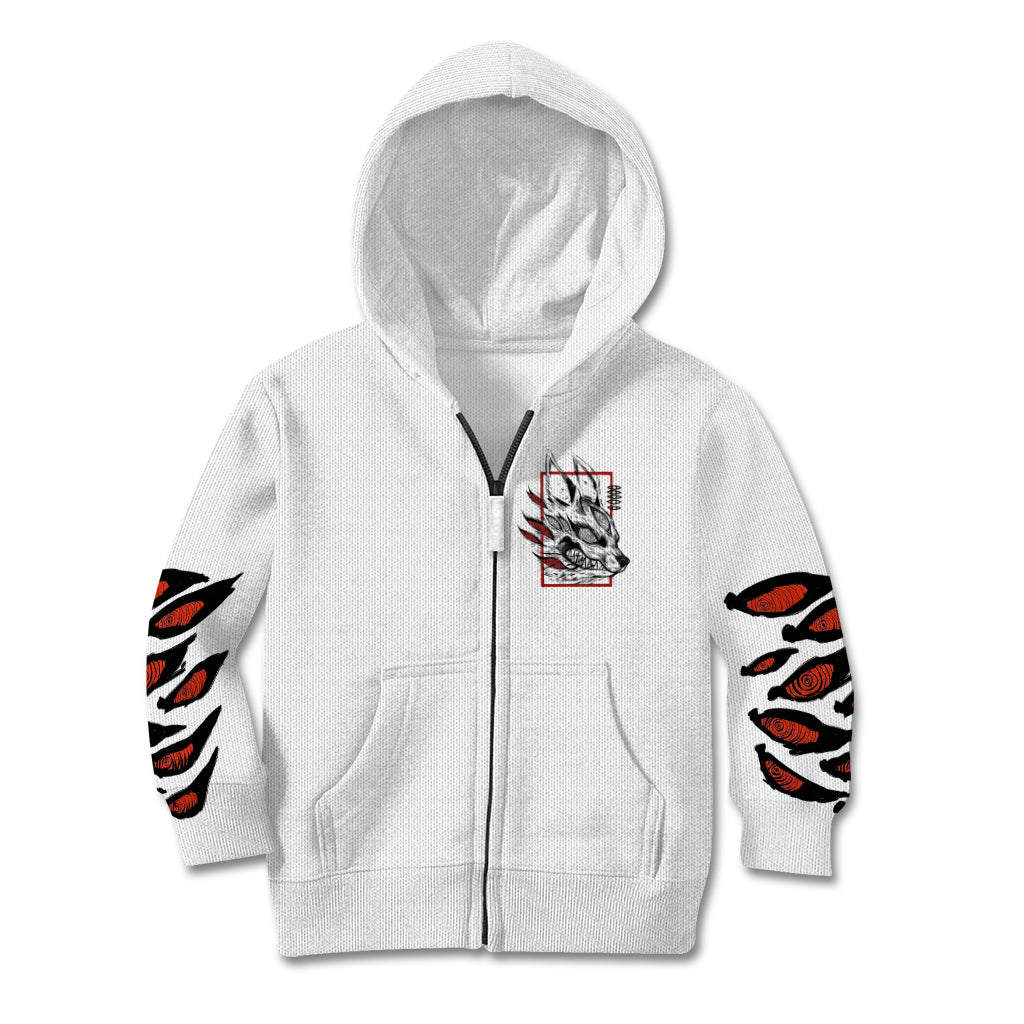 Anime Chainsaw Man Streetwear Kid Hoodie Aki Hayakawa TS07 - The Mazicc - Zip Hoodie - Toddler 2T - Black Red