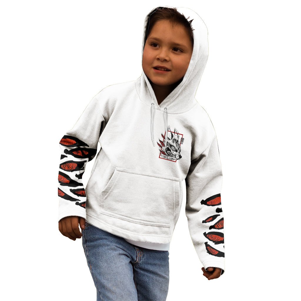 Anime Chainsaw Man Streetwear Kid Hoodie Aki Hayakawa TS07 - The Mazicc - Zip Hoodie - Toddler 2T - Black Red