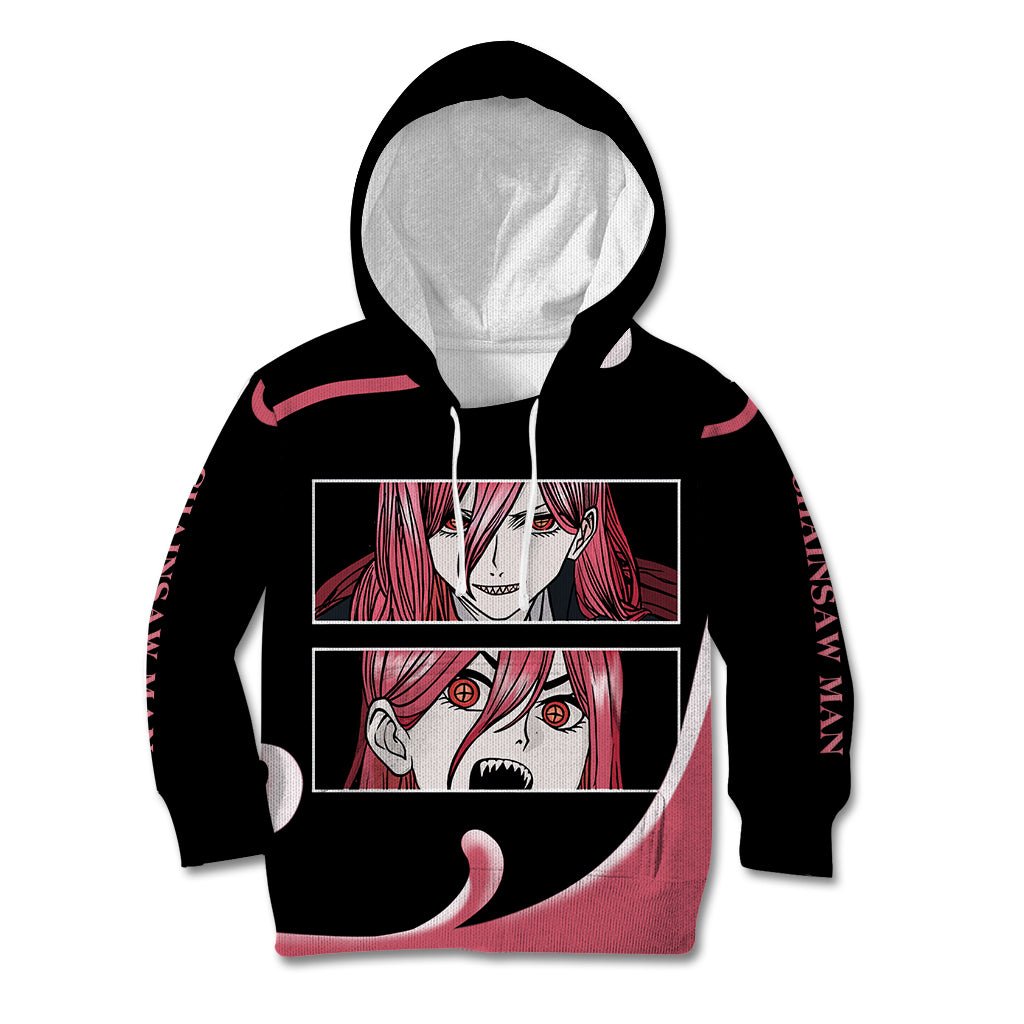 Anime Chainsaw Man Streetwear Kid Hoodie Power TS07 - The Mazicc - Hoodie - Toddler 2T - Black