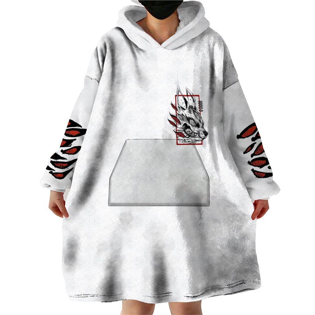 Anime Chainsaw Man Streetwear Wearable Blanket Hoodie Aki Hayakawa TS07 - The Mazicc - Adult - One Size - Black Red