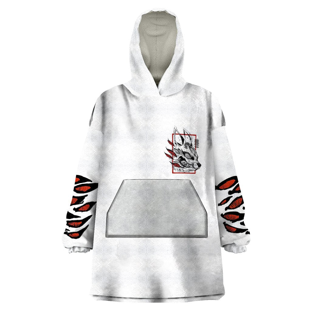 Anime Chainsaw Man Streetwear Wearable Blanket Hoodie Aki Hayakawa TS07 - The Mazicc - Adult - One Size - Black Red