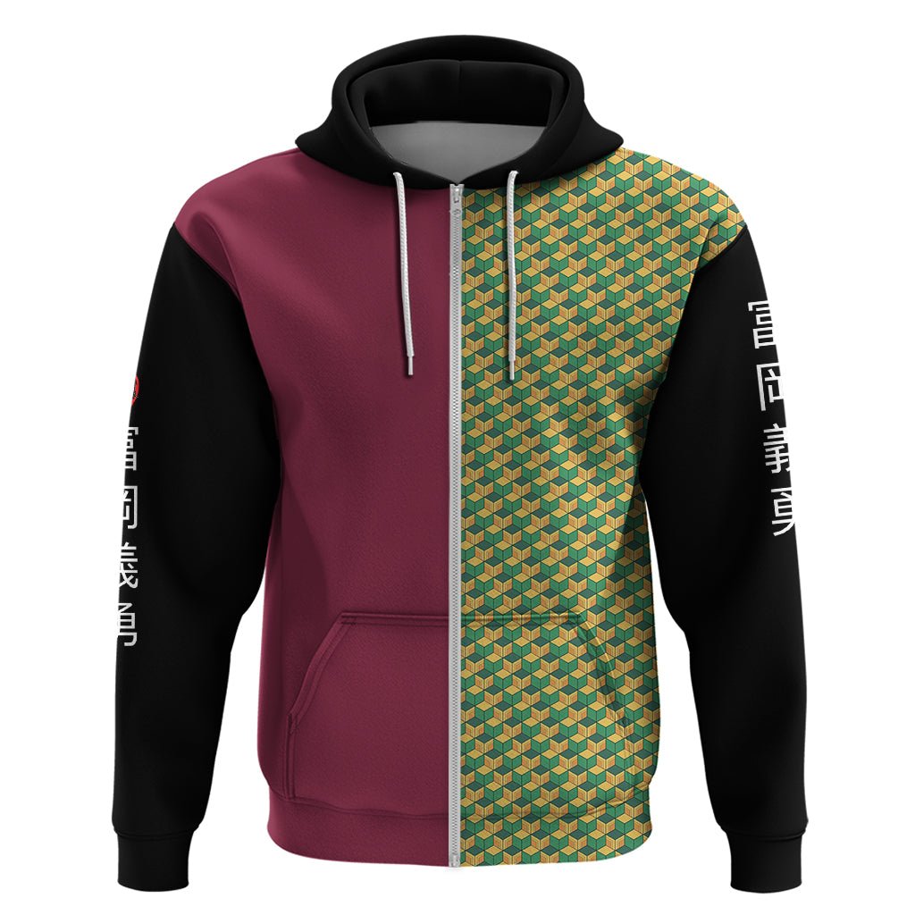Anime Demon Slayers Giyuu Tomioka Hoodie Basic Streetwear TS07 - The Mazicc - Pullover Hoodie - S - Art