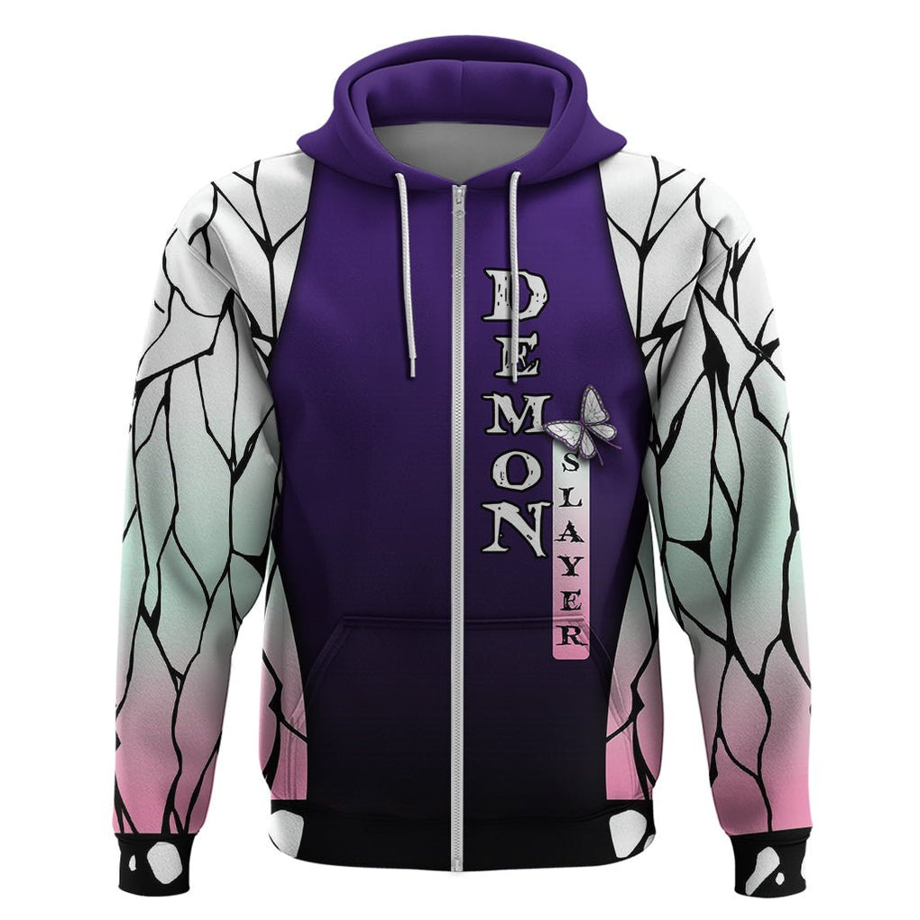 Anime Demon Slayers Kocho Shinobu Hoodie Insect Hashira TS07 - The Mazicc - Pullover Hoodie - S - Purple