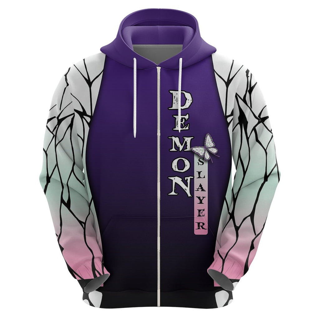 Anime Demon Slayers Kocho Shinobu Hoodie Insect Hashira TS07 - The Mazicc - Pullover Hoodie - S - Purple