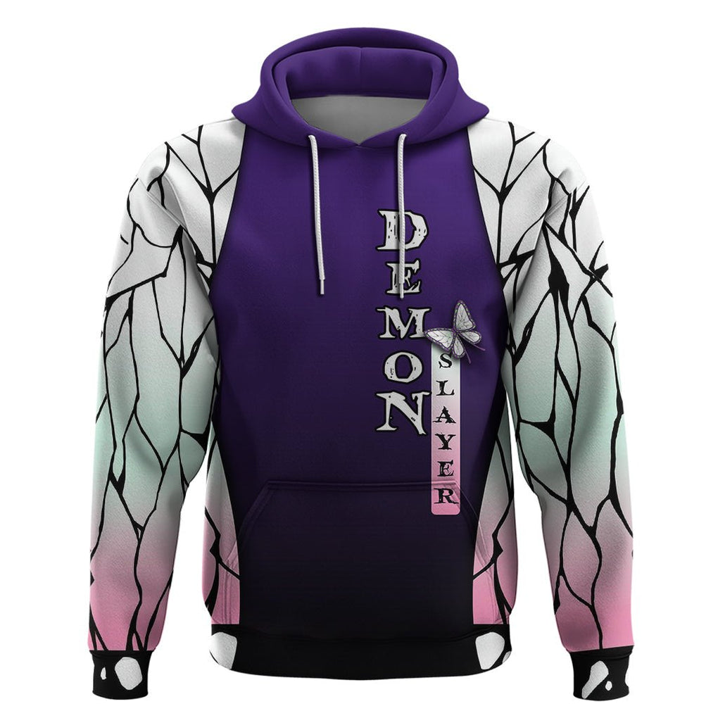 Anime Demon Slayers Kocho Shinobu Hoodie Insect Hashira TS07 - The Mazicc - Pullover Hoodie - S - Purple