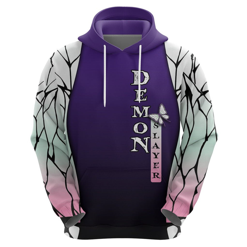 Anime Demon Slayers Kocho Shinobu Hoodie Insect Hashira TS07 - The Mazicc - Pullover Hoodie - S - Purple