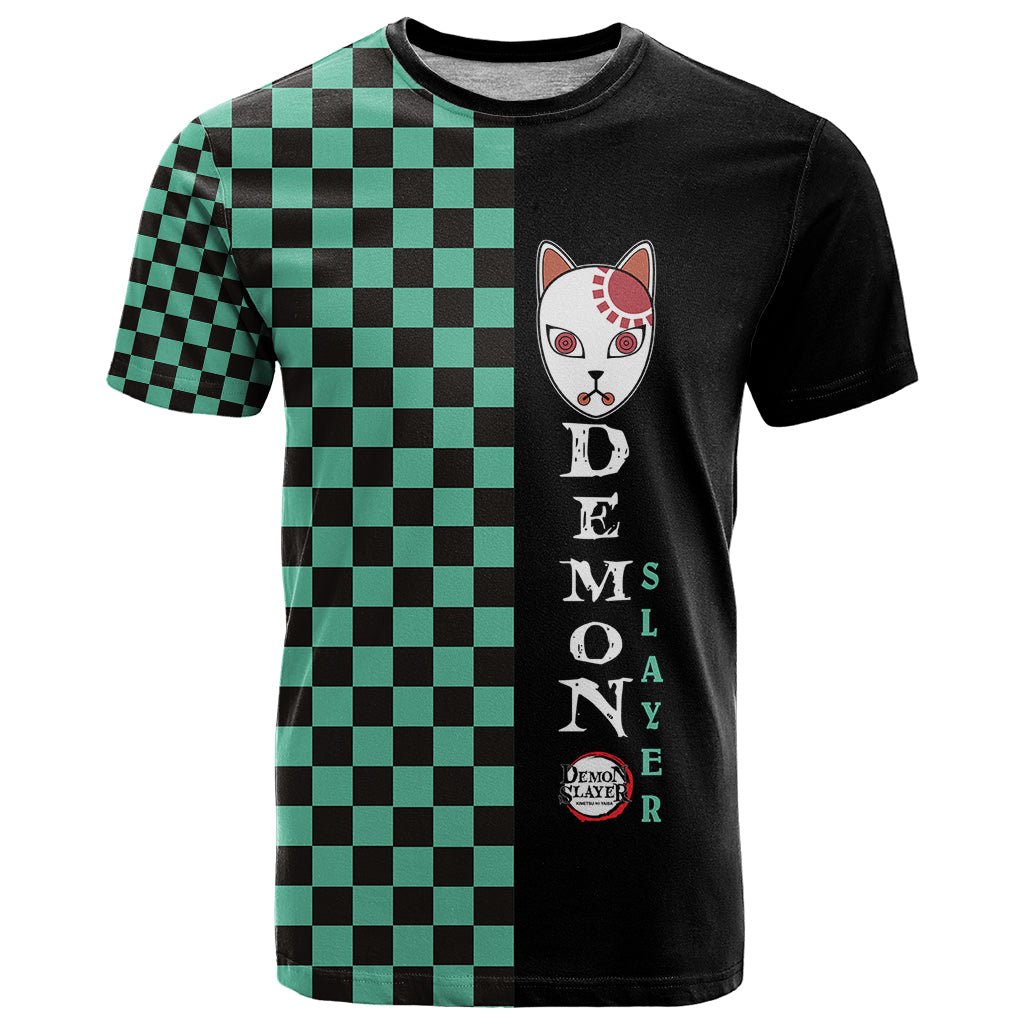 Anime Demon Slayers Tanjiro T Shirt Ichimatsu Checkered Pattern TS07 - The Mazicc - Adult - S - Art