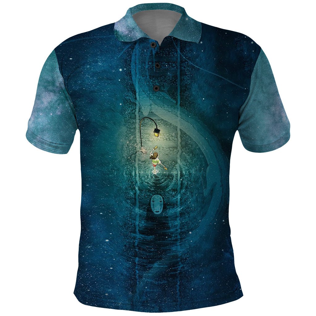 Anime Movie Chihiro Polo Shirt Spiritland Railway TS07 - The Mazicc - Adult - S - Art