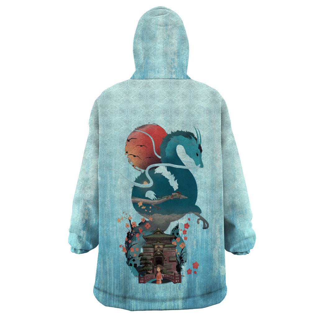 Anime Movie Chihiro Wearable Blanket Hoodie Artsy Style TS07 - The Mazicc - Adult - One Size - Art