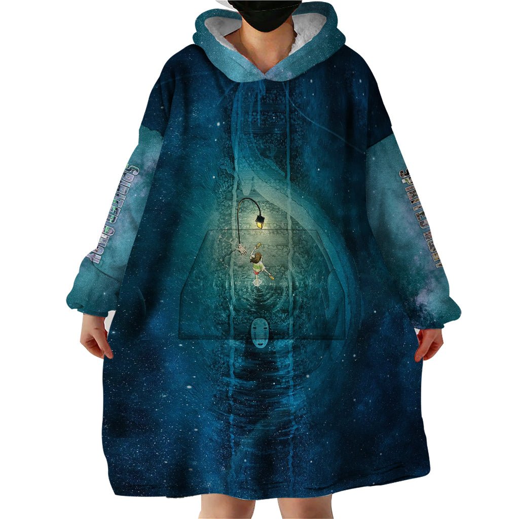 Anime Movie Chihiro Wearable Blanket Hoodie Spiritland Railway TS07 - The Mazicc - Adult - One Size - Art