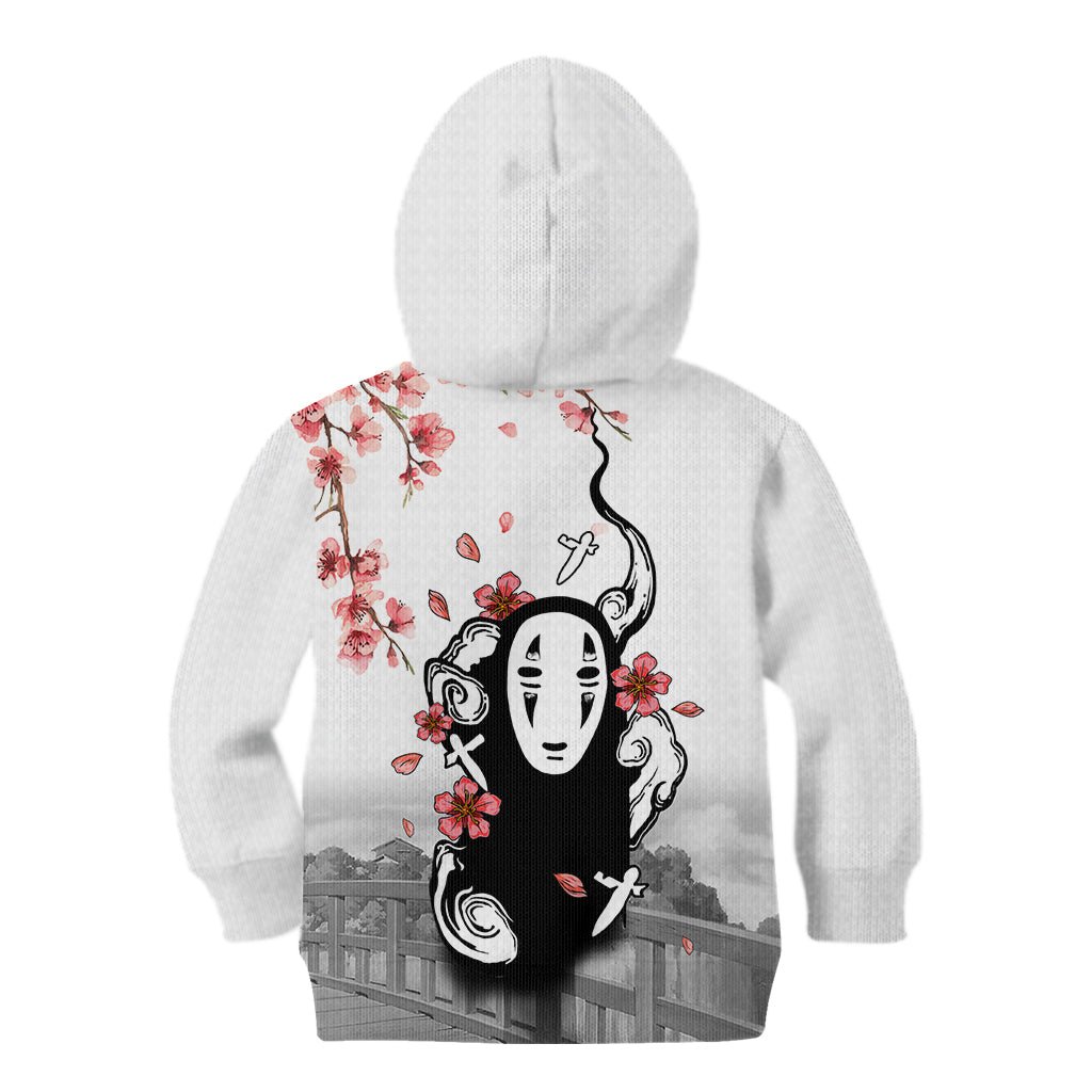 Anime Movie No Face Kid Hoodie Sakura Sumi-e Style TS07 - The Mazicc - Hoodie - Toddler 2T - White