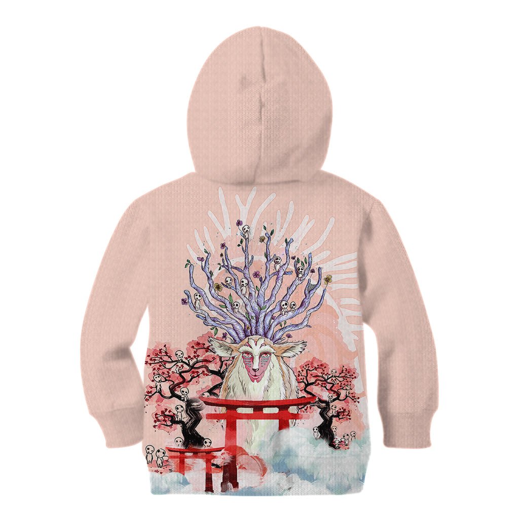 Anime Movie Wolf Princess Kid Hoodie Forest Spirits TS07 - The Mazicc - Hoodie - Toddler 2T - Art