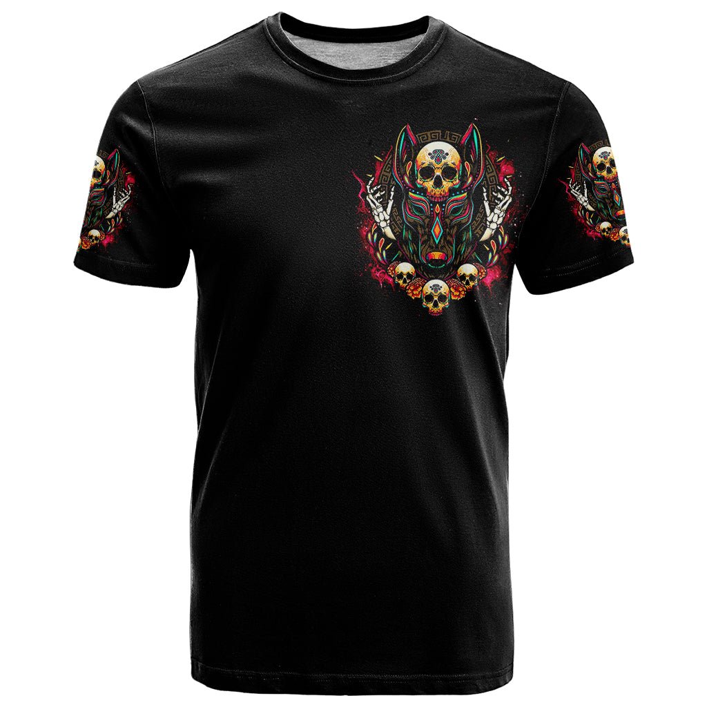Anubis Skull T Shirt Skull Anubis Don't Try To Figured Me Out DT01 - The Mazicc - Adult - S - Black