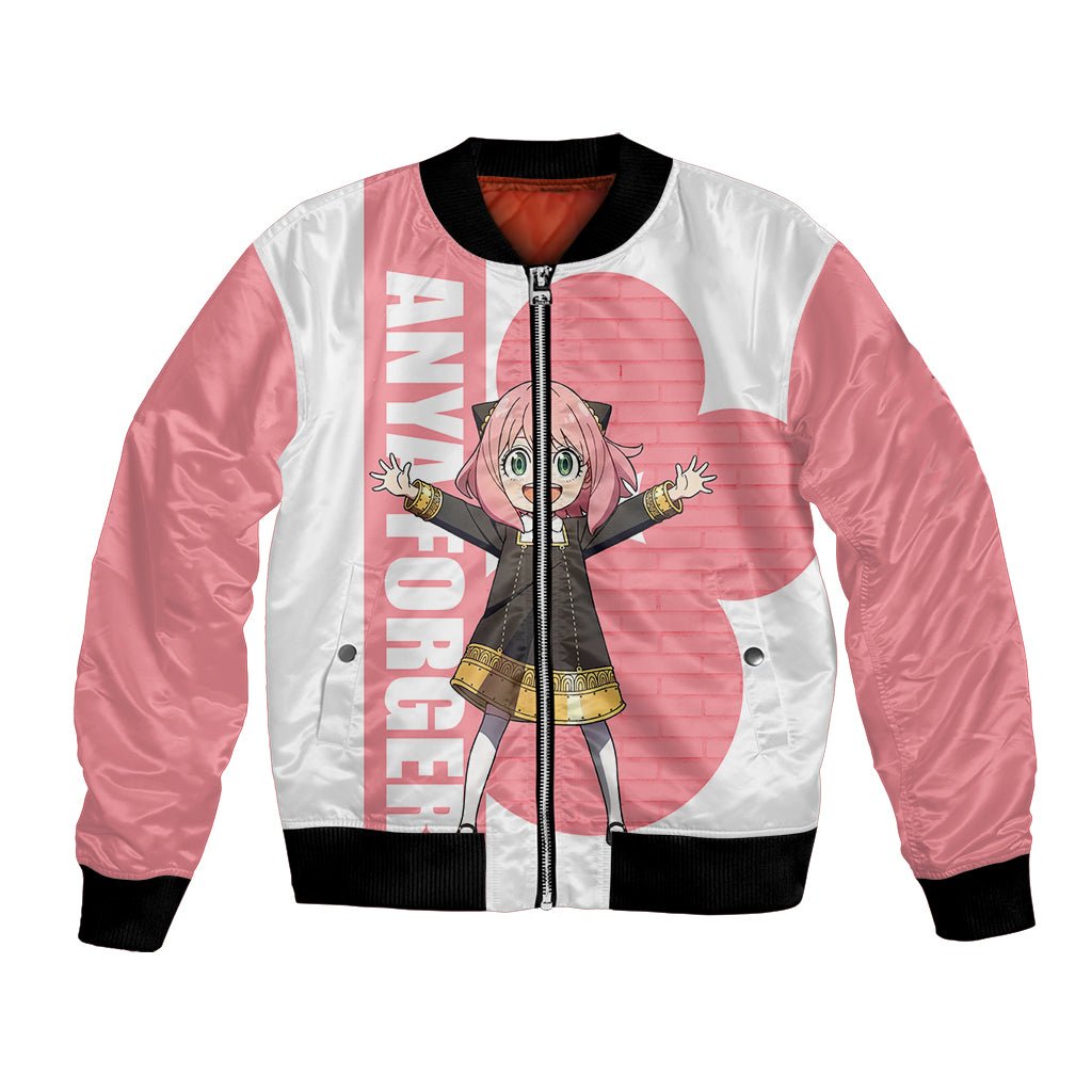 Anya Forger Bomber Jacket Spy x Family TS04 - The Mazicc - Unisex - S - White/Pink
