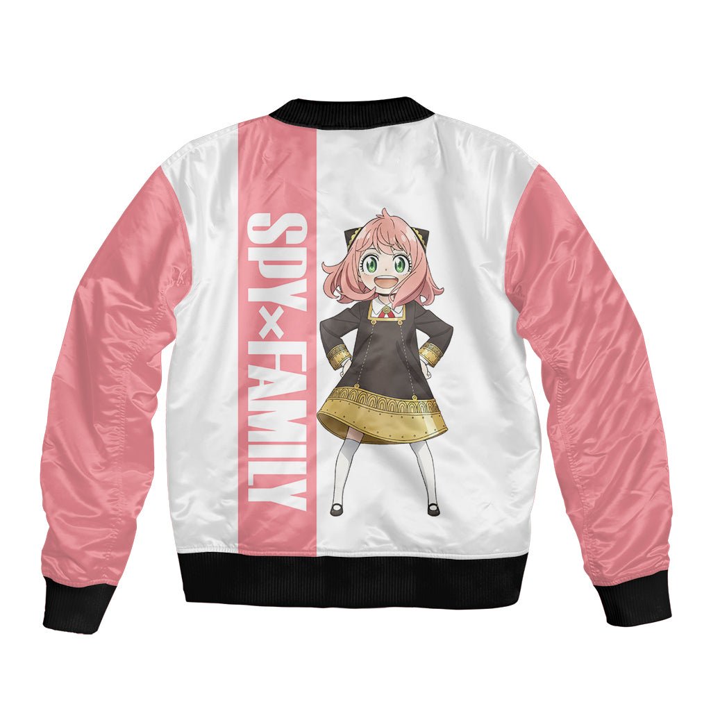 Anya Forger Bomber Jacket Spy x Family TS04 - The Mazicc - Unisex - S - White/Pink