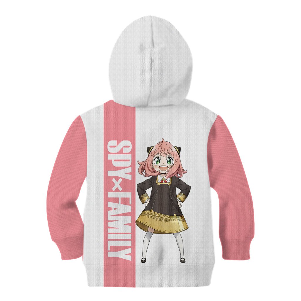 Anya Forger Kid Hoodie Spy x Family TS04 - The Mazicc - Hoodie - Toddler 2T - White/Pink