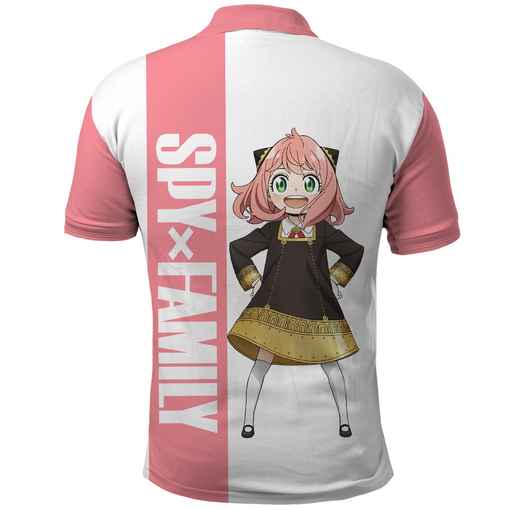 Anya Forger Polo Shirt Spy x Family TS04 - The Mazicc - Adult - S - White/Pink
