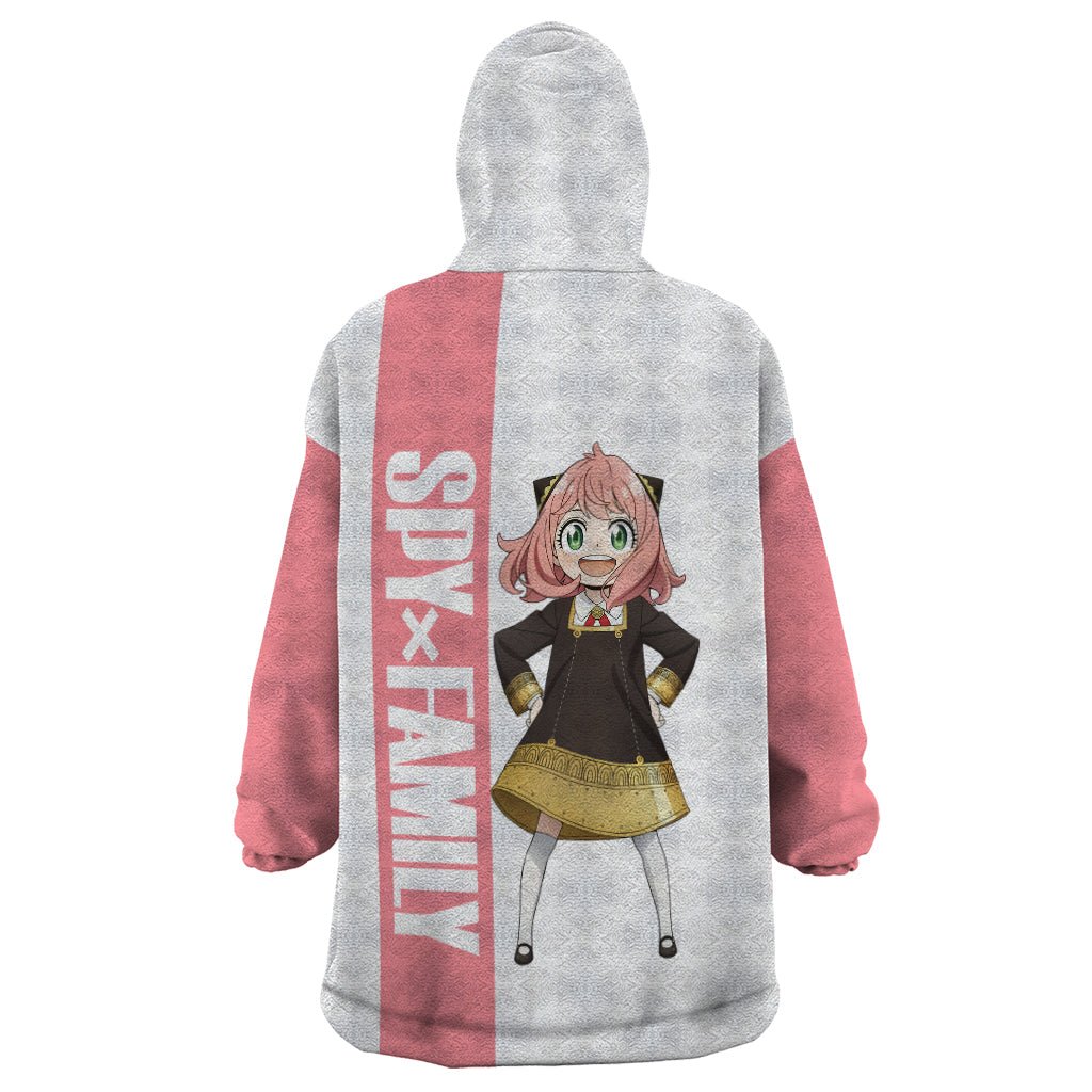 Anya Forger Wearable Blanket Hoodie Spy x Family TS04 - The Mazicc - Adult - One Size - White/Pink