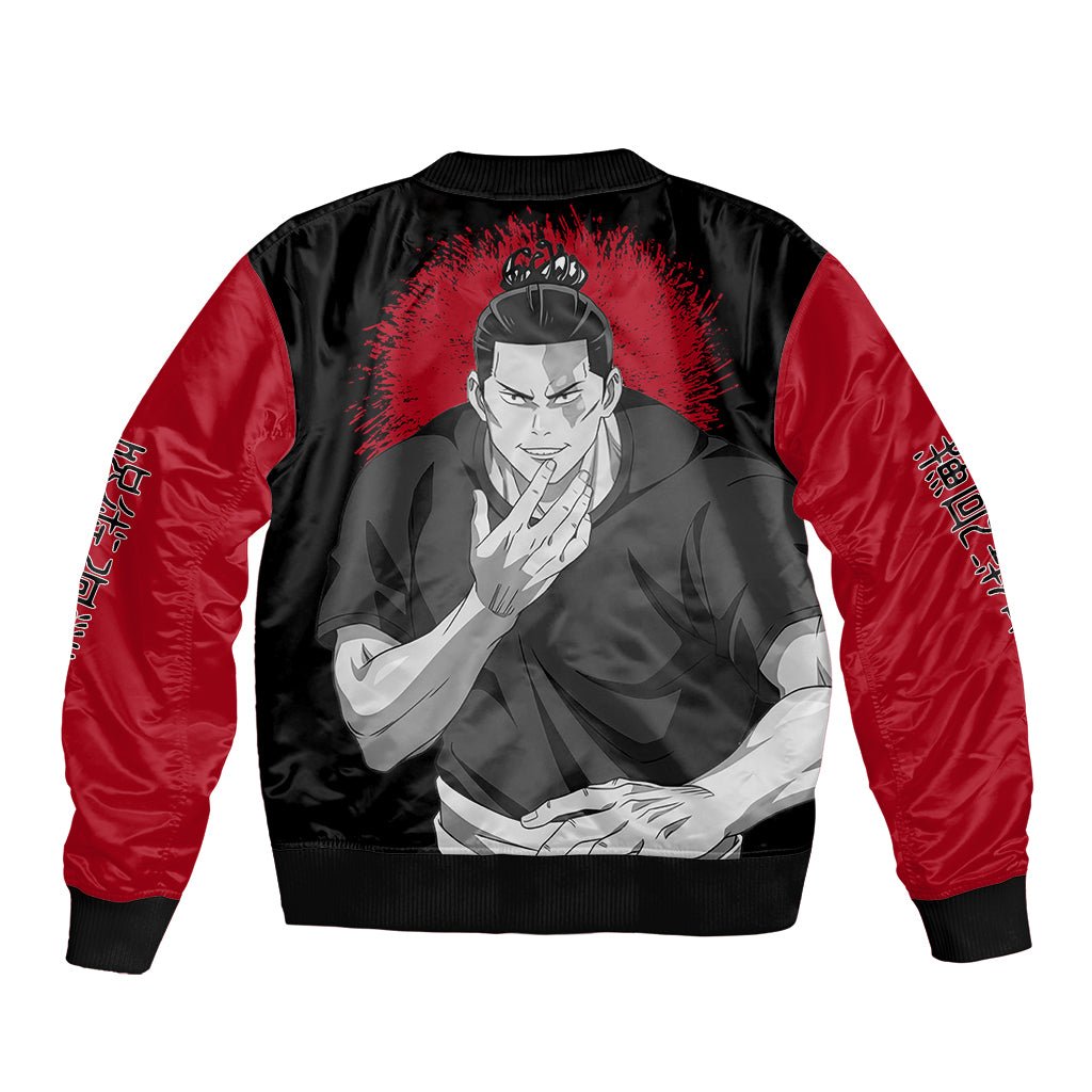 Aoi Todo Bomber Jacket Monochrome TS04 - The Mazicc - Unisex - S - Black/Red