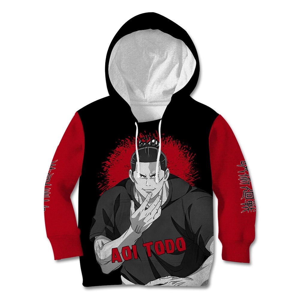 Aoi Todo Kid Hoodie Monochrome TS04 - The Mazicc - Hoodie - Toddler 2T - Black/Red