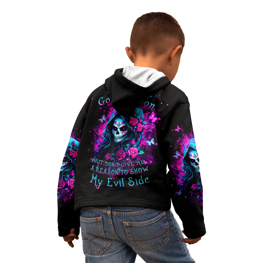 Witch Skull Kid Hoodie I'm A Good Person But Don't Give Me A Reason To Show Evil Side
