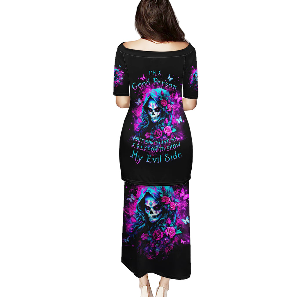 Witch Skull Puletasi I'm A Good Person But Don't Give Me A Reason To Show Evil Side