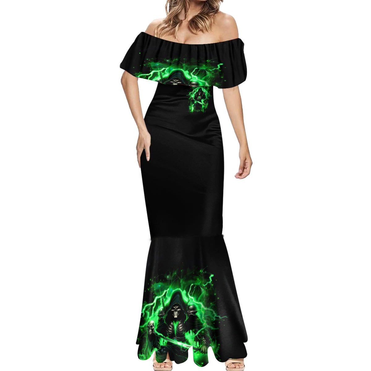 Reaper Skull Mermaid Dress That Which Does Not Kill Me Should Run