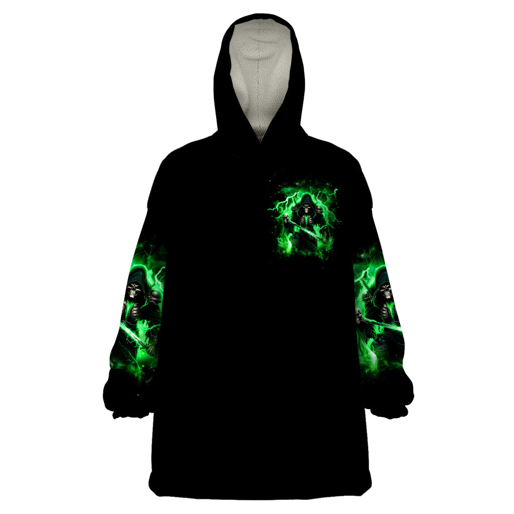 Reaper Skull Wearable Blanket Hoodie That Which Does Not Kill Me Should Run