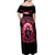 Witch Skull Off Shoulder Maxi Dress She Whispered Back Iam The Storm