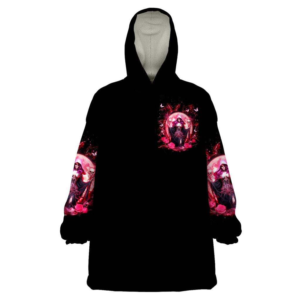 Witch Skull Wearable Blanket Hoodie She Whispered Back Iam The Storm