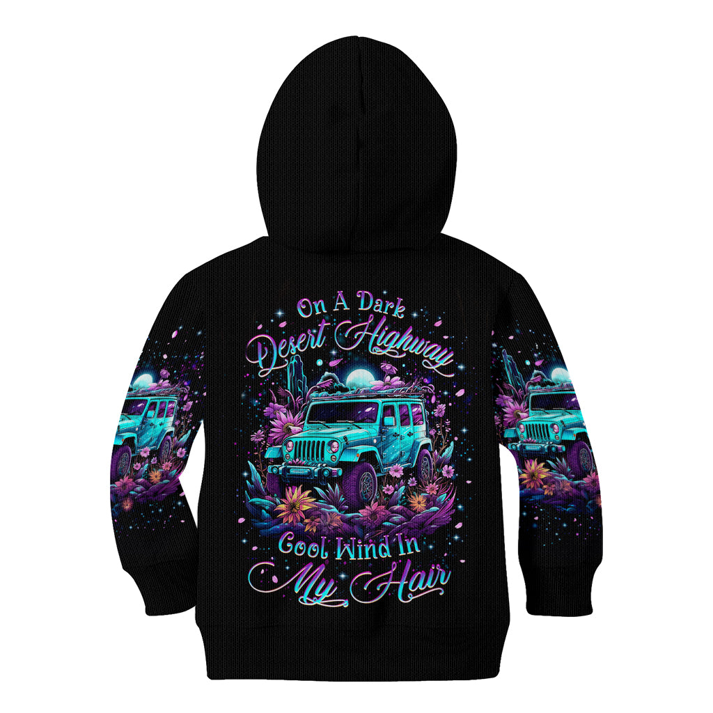 Forest Jeep Kid Hoodie On A Dark Desert Highway Cool Wind In My Hair