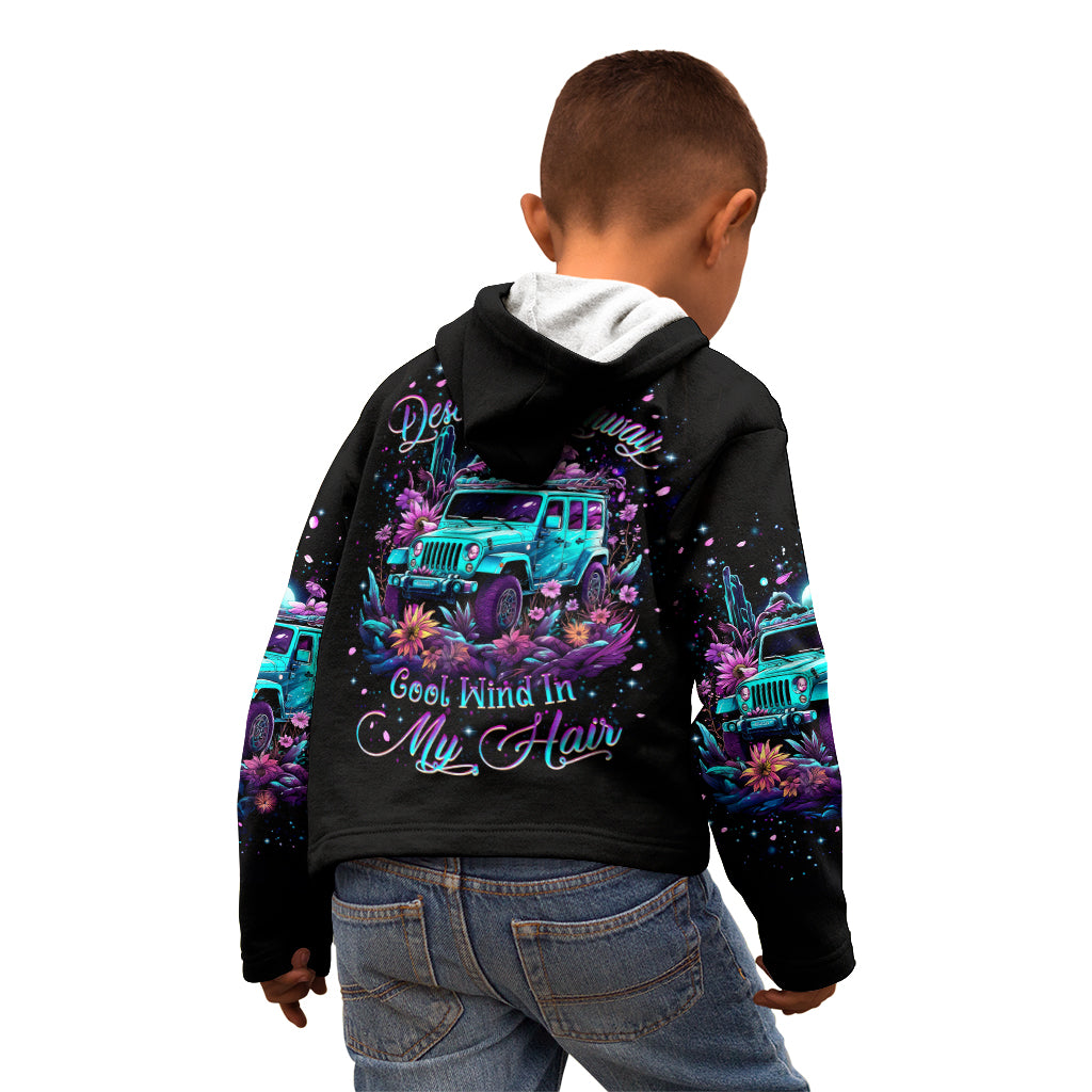 Forest Jeep Kid Hoodie On A Dark Desert Highway Cool Wind In My Hair