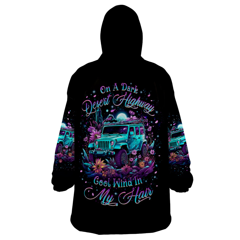 Forest Jeep Wearable Blanket Hoodie On A Dark Desert Highway Cool Wind In My Hair