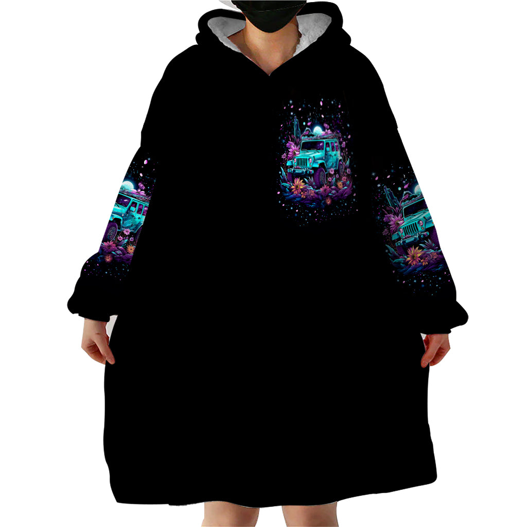 Forest Jeep Wearable Blanket Hoodie On A Dark Desert Highway Cool Wind In My Hair