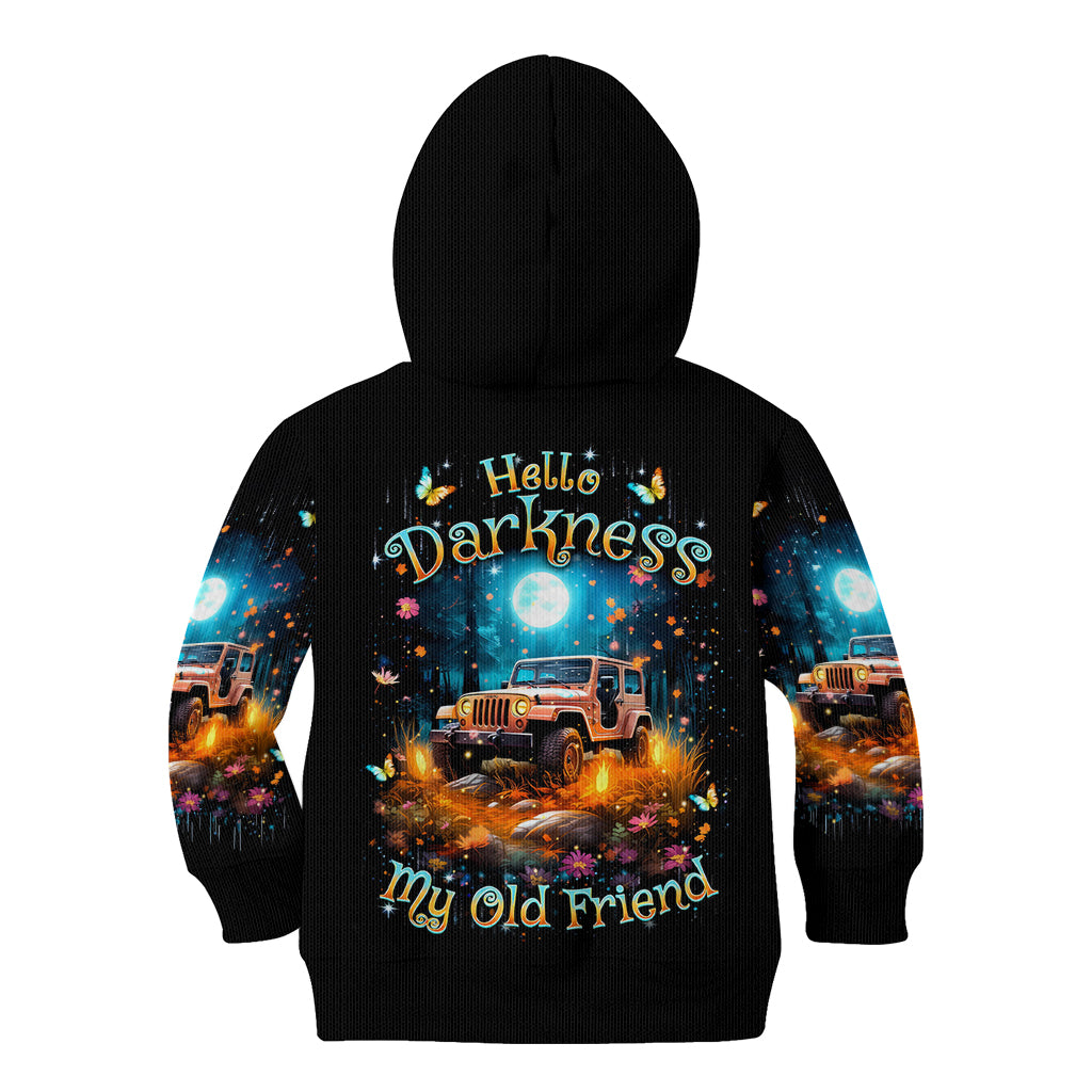 Forest Jeep Kid Hoodie Hello Darkness My Old Friend