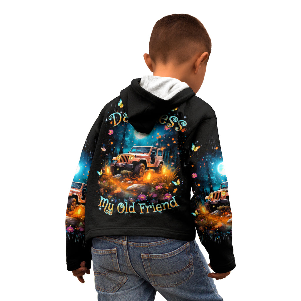 Forest Jeep Kid Hoodie Hello Darkness My Old Friend
