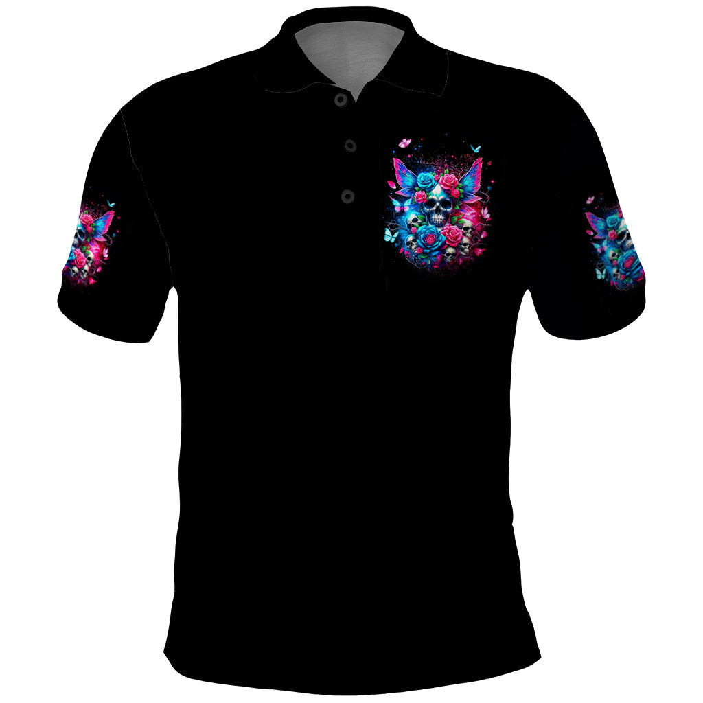 Fairy Skull Polo Shirt Let Karma Handle Their Fate