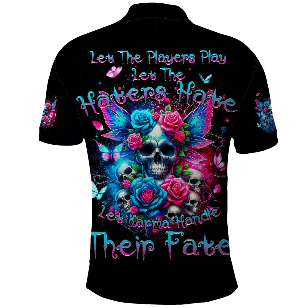Fairy Skull Polo Shirt Let Karma Handle Their Fate