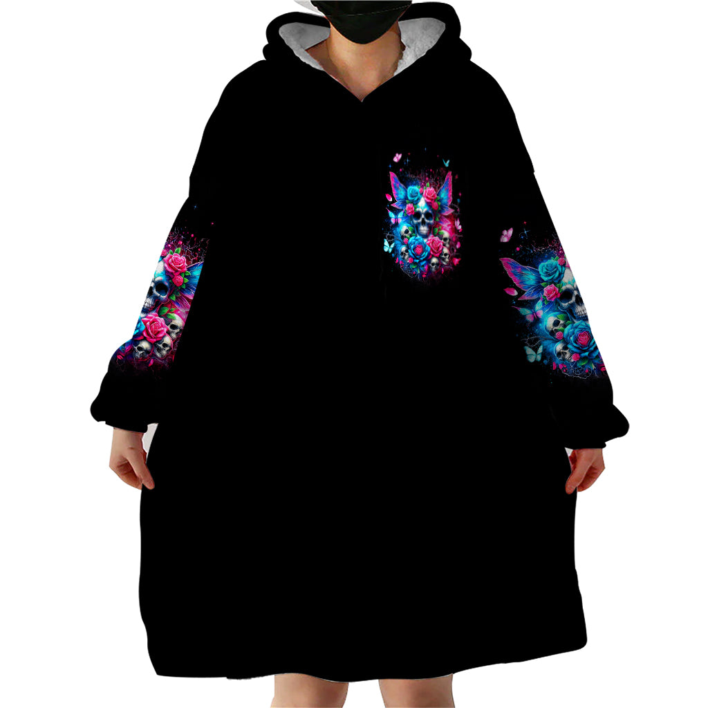 Fairy Skull Wearable Blanket Hoodie Let Karma Handle Their Fate