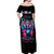 Witch Skull Off Shoulder Maxi Dress The Good Girl In Me Got Tired Of The Bullshit
