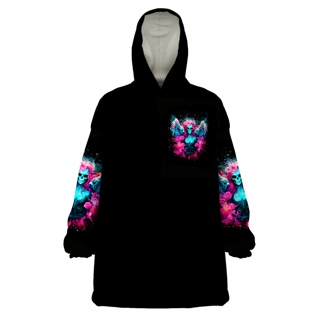 Witch Skull Wearable Blanket Hoodie The Good Girl In Me Got Tired Of The Bullshit