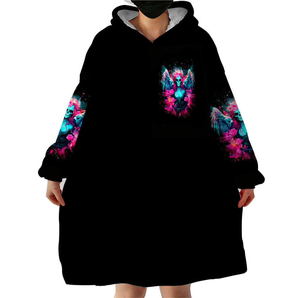 Witch Skull Wearable Blanket Hoodie The Good Girl In Me Got Tired Of The Bullshit