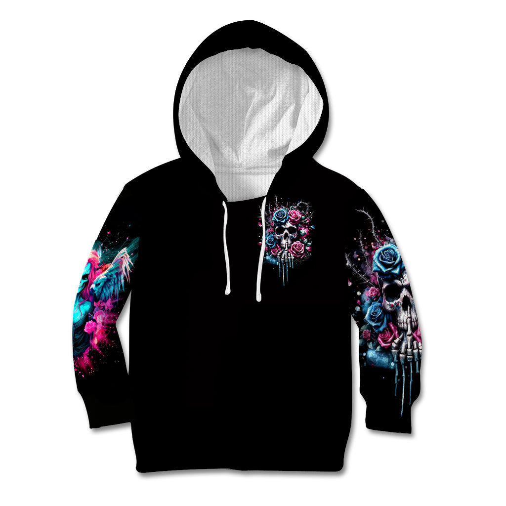 Rose Skull Kid Hoodie Fresh Out Of Fucks