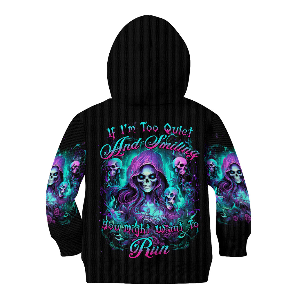 Witch Skull Kid Hoodie If I'm Too Quiet And Smiling You Might Want To Run