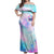 Flower Skull Off Shoulder Maxi Dress I'm Not Ant-Social I'm Just Not User Friendly