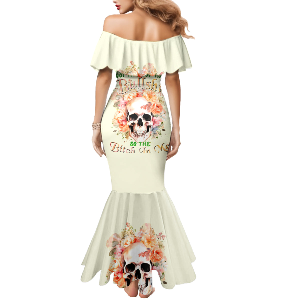 Rose Skull Mermaid Dress The Good Girl In Me Got Tired Of The Bullshit
