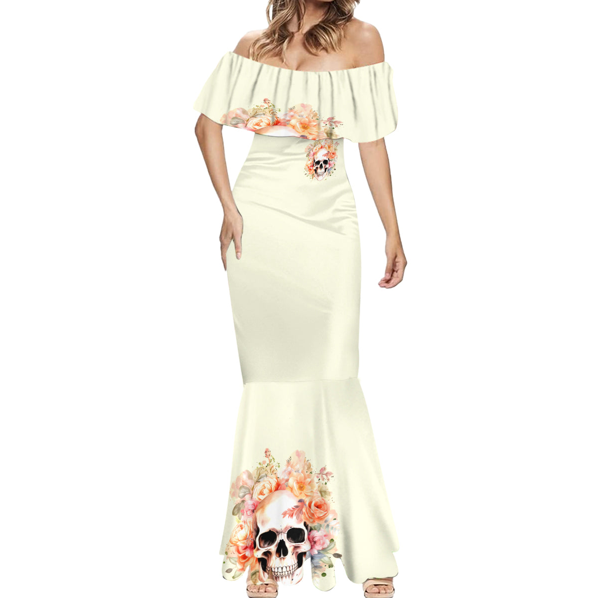 Rose Skull Mermaid Dress The Good Girl In Me Got Tired Of The Bullshit