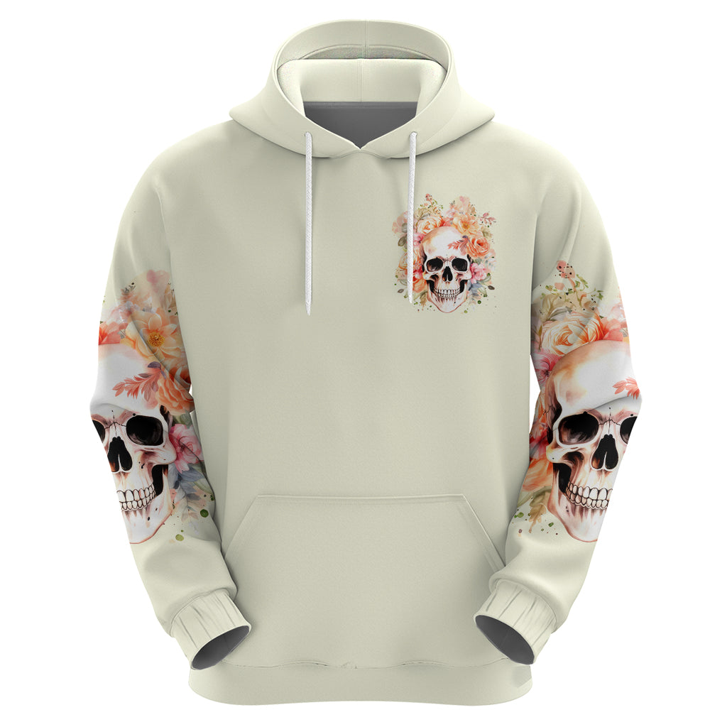 Rose Skull Zip Hoodie The Good Girl In Me Got Tired Of The Bullshit